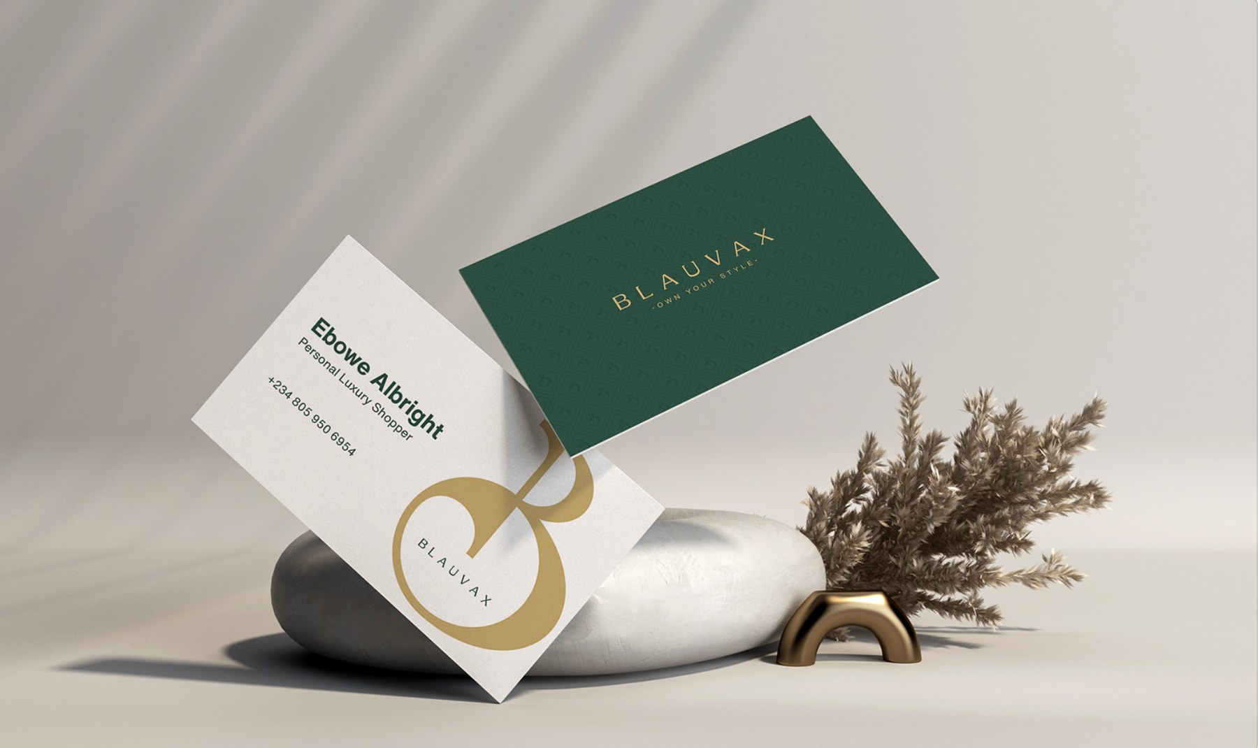 Blauvax business cards