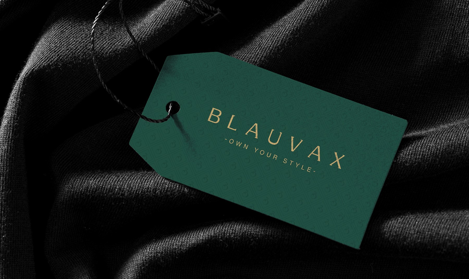 Blauvax hang-tag — Own Your Style