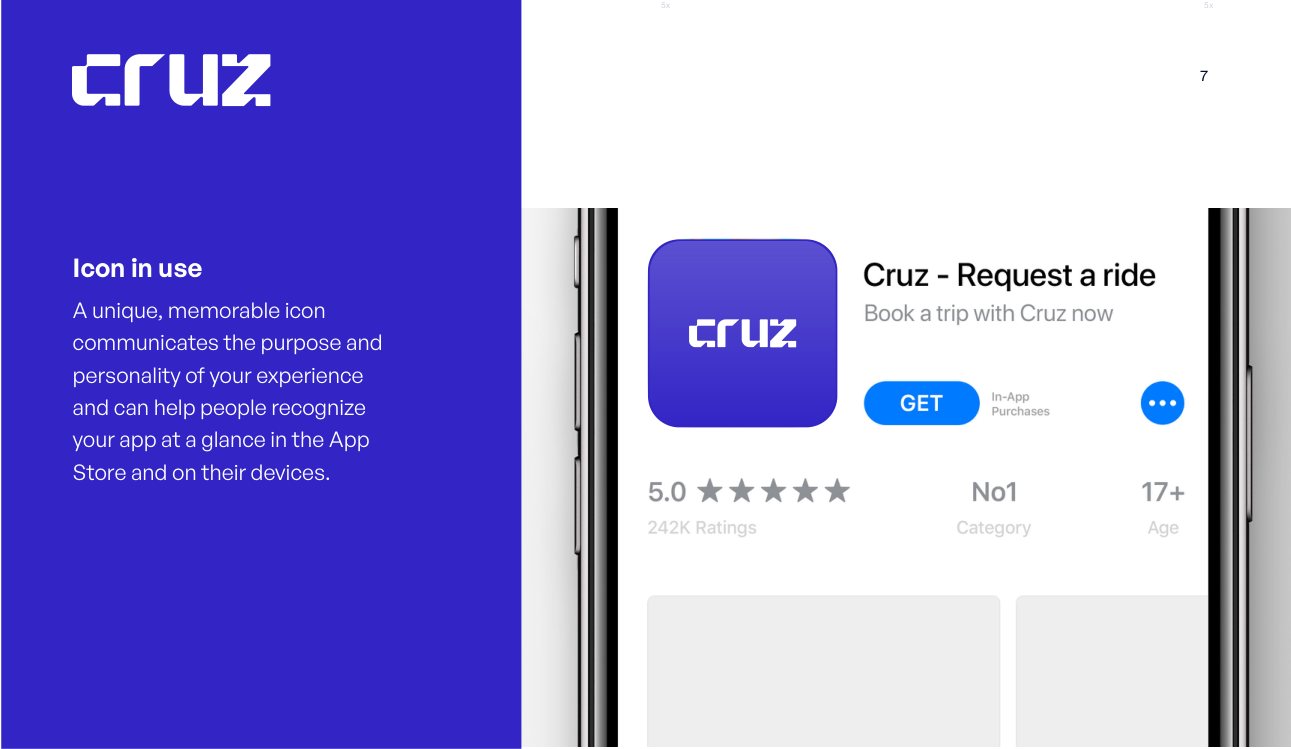 Cruz App Store icon mockup