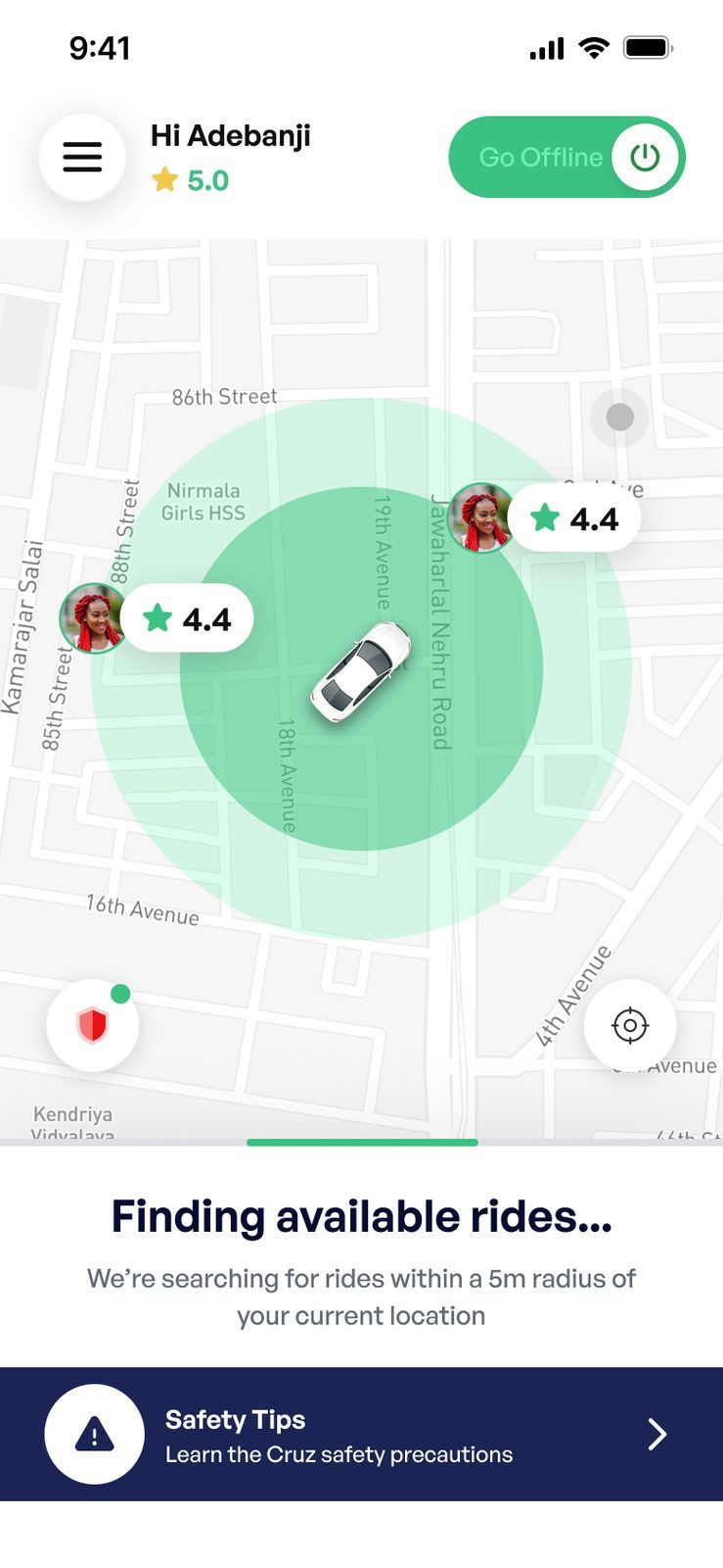Finding rides