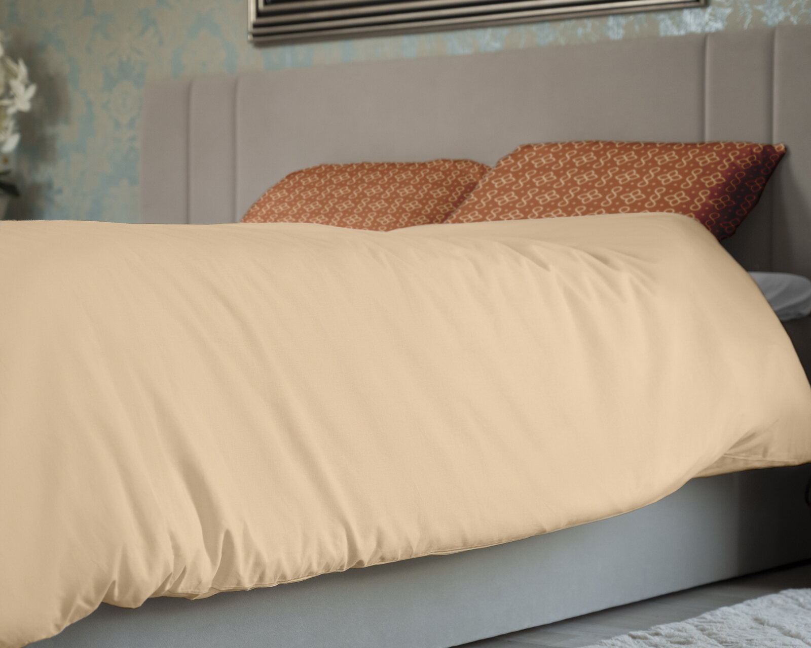 Branded bed linen with the Eden Haven monogram