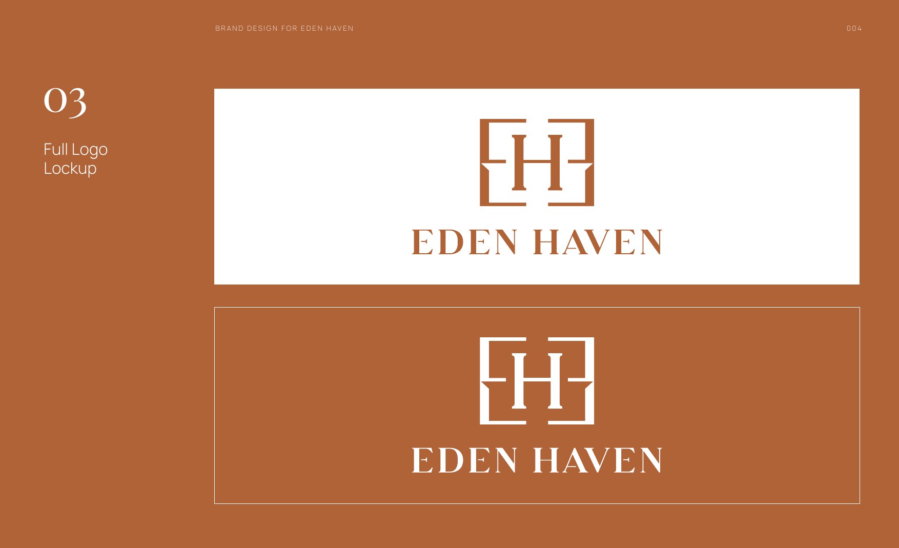 Eden Haven full logo lockups