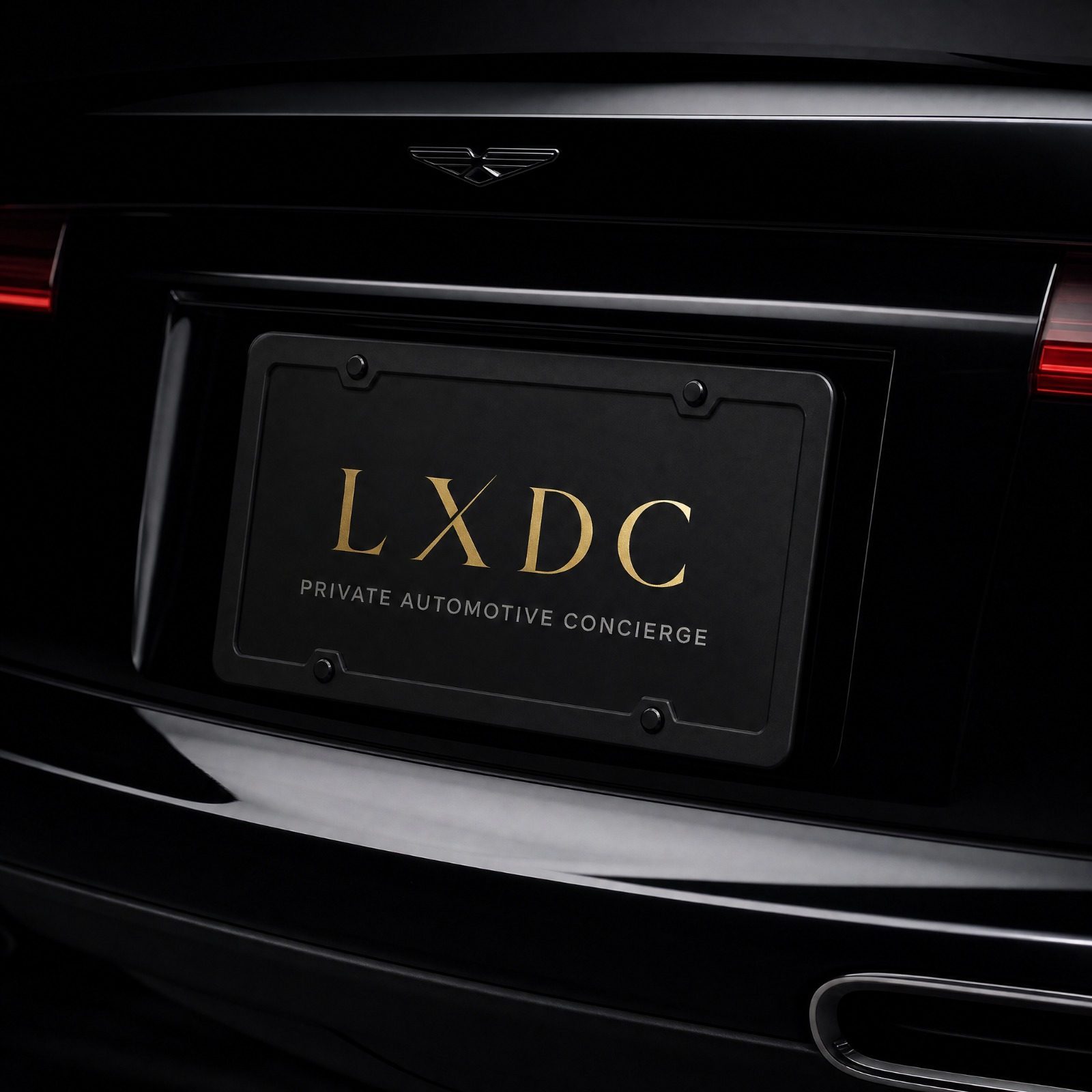 LXDC license plate frame